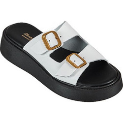 Elenross Δερμάτινα Γυναικεία Σανδάλια Λευκά GS09920W-WHI