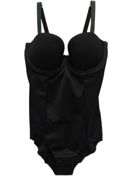 Miss Rosy Strapless Γυναικείο Κορμάκι Slip Μαύρο 7248