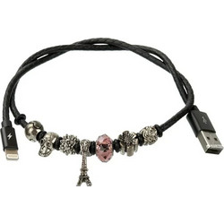 Remax RC-058i Braided USB-A to Lightning Cable 0.5m Pink