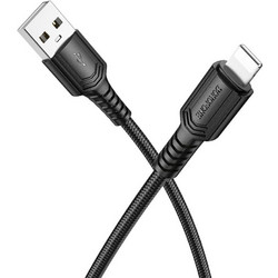 Borofone BX116 Braided USB-A to Lightning Cable 1m Black