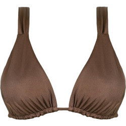 Rock Club Bikini Top Τριγωνάκι με Ενίσχυση Καφέ BP-2459-600