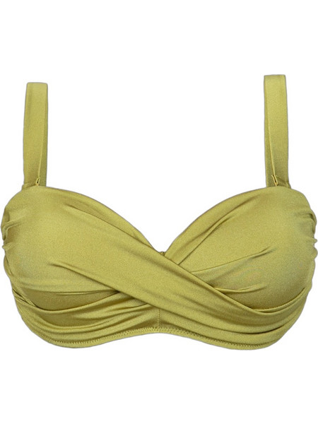 Rock Club Bikini Top με Ενίσχυση Χακί BP-2081-336
