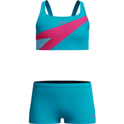 Speedo Αθλητικό Παιδικό Μαγιό Bikini Set για Κορίτσι Τιρκουάζ Φούξια 8-A000206002