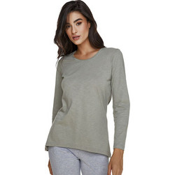Bodymove Γυναικείο Αθλητικό T-Shirt Γκρι 1158-5