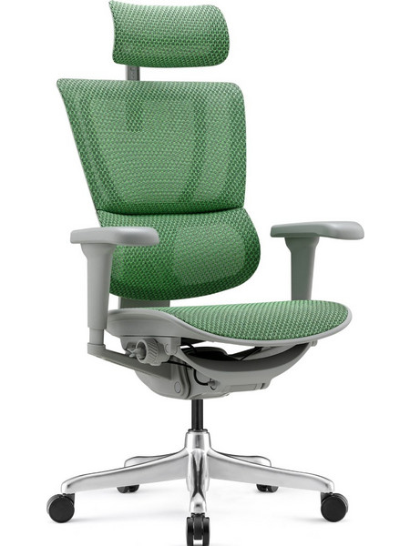 Comfort Workspace Ultra Plus Καρέκλα Διευθυντική με Προσκέφαλο Στήριξη Μέσης Ανάκλιση και Ρυθμιζόμενα Μπράτσα Πράσινη 210303