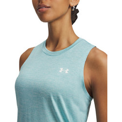 Under Armour Tech Tank Twist Γυναικείο Αθλητικό T-Shirt Τιρκουάζ 1383656-425