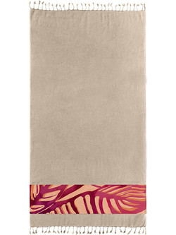 Guy Laroche Pestemal 28 Πετσέτα Θαλάσσης Μπεζ 90x170cm