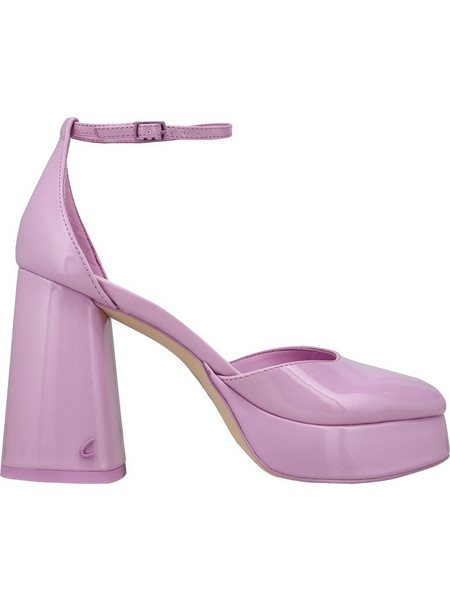Sam Edelman Γόβες Λουστρίνι με Χοντρό Ψηλό Τακούνι Λουράκι & Φιάπα Λιλά I5413S1901