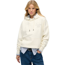 Superdry Γυναικείο Αθλητικό Φούτερ με Κουκούλα Εκρού W2012691A-22C