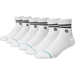Stance Ανδρικές Κάλτσες Κοντές με Σχέδια Λευκές 6Pack A356A25COR-WHT