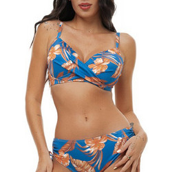 Bluepoint Bikini Top Floral Μπλε Καφέ 26066129E-04