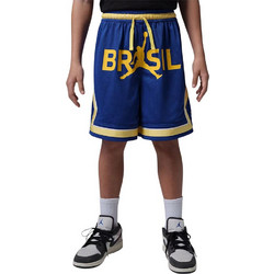Jordan Dri-FIT P6 Mesh Diamond Αθλητική Παιδική Βερμούδα Navy Μπλε Κίτρινη 95F767-U0K