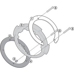 Givi BF23 Βάση Tanklock Μηχανής για Yamaha Tracer MT-09 '15-'21