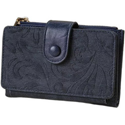 Fragola Μεγάλο Γυναικείο Πορτοφόλι με Clip Navy Μπλε PC400