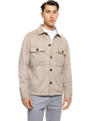 Smart Ανδρικό Μπουφάν Puffer Μπεζ 53-201-009