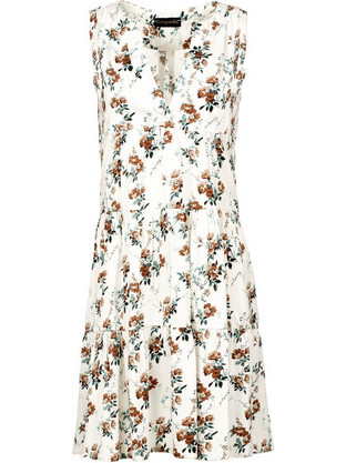 Conquista Mini Καλοκαιρινό Καθημερινό Φόρεμα Floral Λευκό C211-238-15