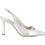 Guy Laroche Γόβες Slingback Δερμάτινες με Λεπτό Ψηλό Τακούνι Ασημί 502S26036106-002-370