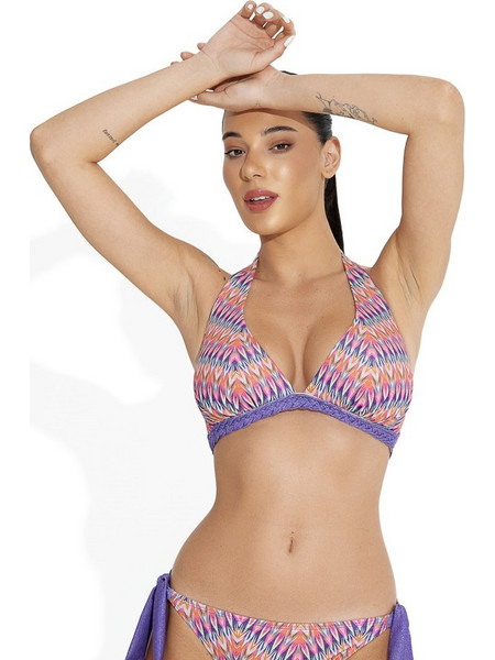 Bluepoint Indiana Bikini Top Τριγωνάκι Ροζ Λιλά 26066030D-11