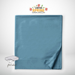 Isadore Lorraine Σεντόνι Υπέρδιπλο Βαμβακερό 240x260 Limited Spring Edition Sea Blue 02.01262