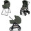 Inglesina Aptica Duo 2026 Καρότσι Μωρού 2 σε 1 Ivy Green Litio Black