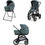 Inglesina Aptica XT Duo 2026 Καρότσι Μωρού 2 σε 1 Himalaya Blue Total Black
