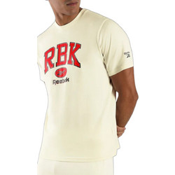 Reebok Ανδρικό Αθλητικό T-Shirt Μπεζ 100253202