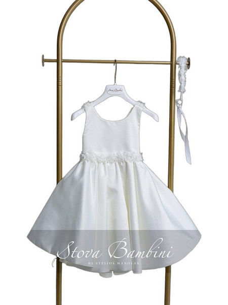 Stova Bambini Βαπτιστικό Φόρεμα 2τμχ SS26G23