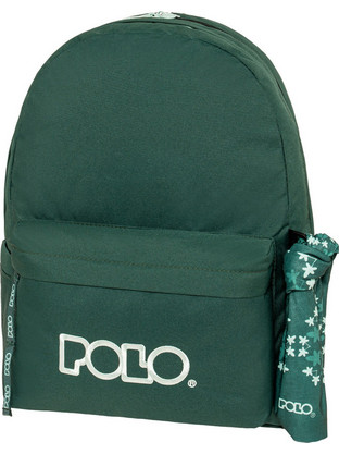 Polo Original Double Scarf Σχολική Τσάντα Πλάτης Γυμνασίου - Λυκείου Κυπαρισσί 901235-6357