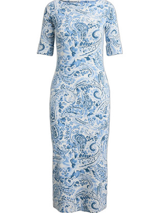 Polo Ralph Lauren Midi Καλοκαιρινό Καθημερινό Φόρεμα Λευκό 200B22023001