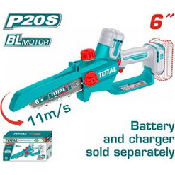 Total TGSLI2066 Κλαδευτικό Αλυσοπρίονο Μπαταρίας 20V 1.9kg με Λάμα 15cm