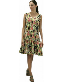 Billy's Fashion Mini Καλοκαιρινό Καθημερινό Φόρεμα Floral Μαύρο 26103