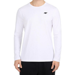 4F Ανδρικό Αθλητικό T-Shirt Λευκό 4FWMM00TLONM611-10S