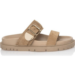 Sante Γυναικεία Σανδάλια Suede Μπεζ 25-131-63