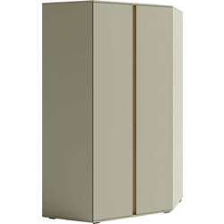 PoliHome Ντουλάπα Ρούχων Γωνιακή Luca Olive 95x95x195cm 163080469