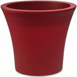 Plastona City Γλάστρα Στρογγυλή Πλαστική Καφέ 20x17.5cm 021.110017