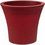Plastona City Γλάστρα Στρογγυλή Πλαστική Καφέ 20x17.5cm 021.110017