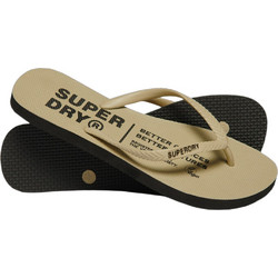 Superdry Γυναικείες Σαγιονάρες Αντιολισθητικές Μπεζ WF310189A-DDP