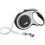 Flexi New Comfort Πτυσσόμενο Λουρί Σκύλου έως 15kg 5m Λευκό Μαύρο