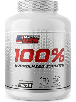 Olympus USA 100% Hydrolyzed Isolate Chocolate Πρωτεΐνη Ορού Γάλακτος Γράμμωσης 2kg