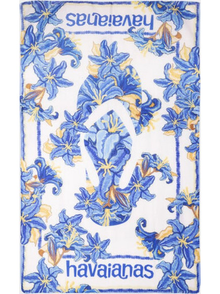 Havaianas Canga Tropicalia Vibes II Παρεό Μακρύ Εκρού Μπλε 4149919-00031