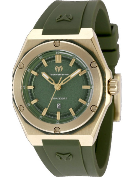 TechnoMarine Coral Γυναικείο Ρολόι με Χακί Καουτσούκ Λουράκι TM-416083