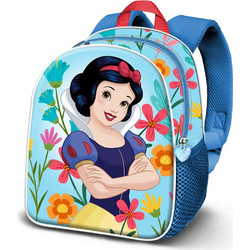 Karactermania Disney Snow White Flowers Σχολική Τσάντα Πλάτης Νηπιαγωγείου Γαλάζια 09541