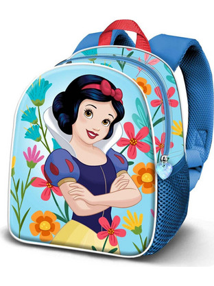 Karactermania Disney Snow White Flowers Σχολική Τσάντα Πλάτης Νηπιαγωγείου Γαλάζια 09541