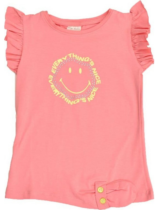 Porte Παιδικό T-Shirt Αμάνικο Κοραλί 16386