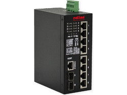 Roline 21.13.1131 Managed L2 Switch με 8 Θύρες Ethernet 1000Mbps και 2 SFP θύρες