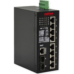 Roline 21.13.1131 Managed L2 Switch με 8 Θύρες Ethernet 1000Mbps και 2 SFP θύρες