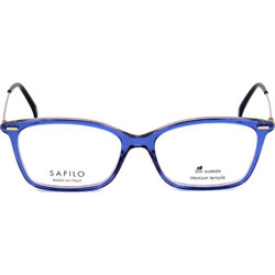 Safilo LINEAT 14YRQ Γυναικείος Σκελετός Γυαλιών Οράσεως Κοκάλινος Μεταλλικός Ασημί Μπλε
