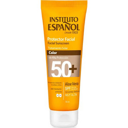 Instituto Espanol Aloe Vera Αντηλιακό Γαλάκτωμα Προσώπου με Χρώμα SPF50+ 75ml
