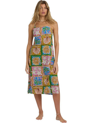 Billabong Heat Dream Midi Καλοκαιρινό Καθημερινό Φόρεμα Πολύχρωμο 24O604502-MUL