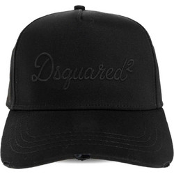 Dsquared2 Ανδρικό Καπέλο Jockey Υφασμάτινο Μαύρο BCM097605C00001M436